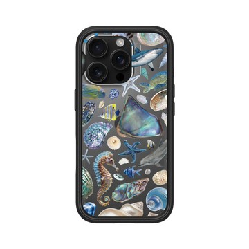iPhone 16 Pro Mod NX 黑 - Ocean Collection: Let's Sea 海洋系列：一路向海 - 海灘尋寶（冷色調）