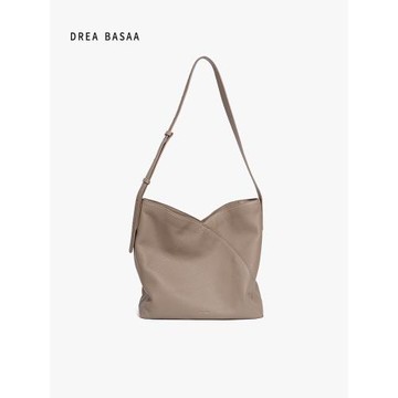 (免運)DREA BASAA半山花瓣流浪包大號小眾單肩包大容量通勤包真皮斜跨包