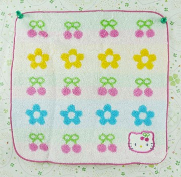 【震撼精品百貨】Hello Kitty 凱蒂貓~方巾/毛巾-彩色橫條
