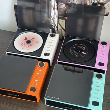 跨境現代風藍牙音箱便攜CD機戶外家用一體式cd播放機無損音質禮物【Snowbelle優選】