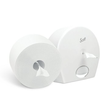 《SCOTT® 可麗舒》25350高容量雙層大捲筒衛生紙 中央抽取衛生紙 使用盒
