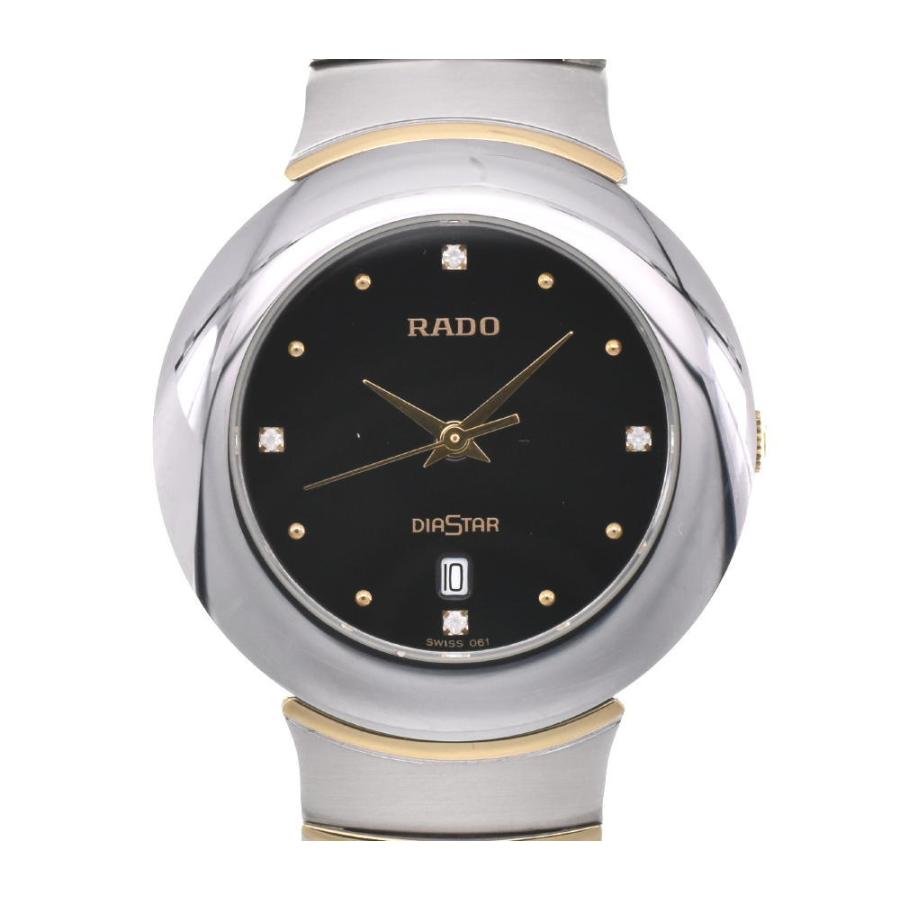 ☆美品【RADO】ラドー ダイヤスター 4P 黒 文字盤 デイト