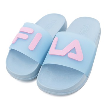 FILA KIDS 休閒 拖鞋 防水 中大童 藍粉 S0509 (2-S831Y-335)