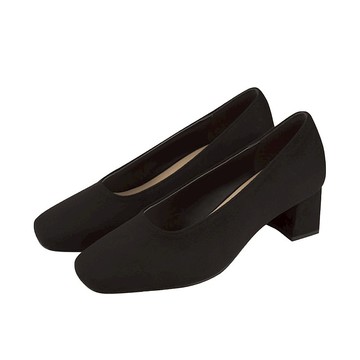 PRE-ORDER SPUR Square Toe Pumps QA8023 Black A