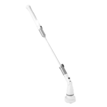 SingLife 多功能龍捲風無線電動清潔刷 強化升級版 彎頭 K-129 灰白色 1組