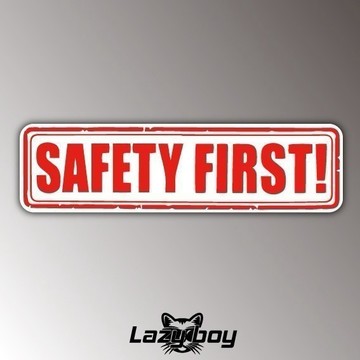 safety first! 車貼 貼紙 防水貼紙 行李箱貼紙 安全帽貼紙 筆電貼紙 反光貼紙 汽車貼紙 機車貼紙
