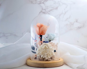 Yes,I do 永生繡球婚紗玻璃花盅