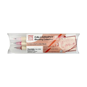 【Kuretake 吳竹】ZIG 雙頭平頭麥克筆 2mm/5mm 想 3支入 /盒 MS-3400-3VHE(日本品牌)