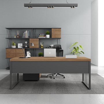 免稅開票 老闆桌 辦公桌簡約現代主管經理桌辦公室桌子單人電腦桌老板辦公桌椅組合SS79快速出貨