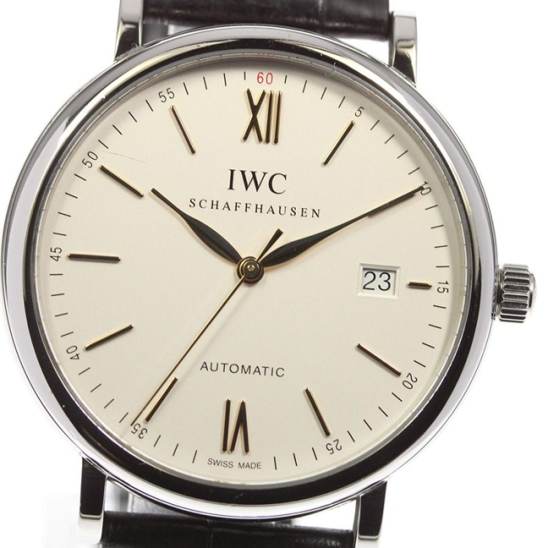 IWC SCHAFFHAUSEN】IWC ポートフィノ IW356517 デイト 自動巻き メンズ 