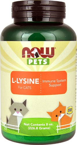 NOW Pets L-Lysine Powder For Cats 8 oz