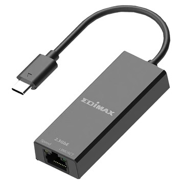 EDIMAX V2 USB Type-C轉2.5G超高速網路卡 EU-4307 輕巧便攜 隨插即用  1個