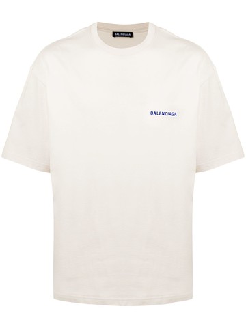 Balenciaga - Medium Fit logo T-shirt - men - Cotton - XXS - Neutrals
