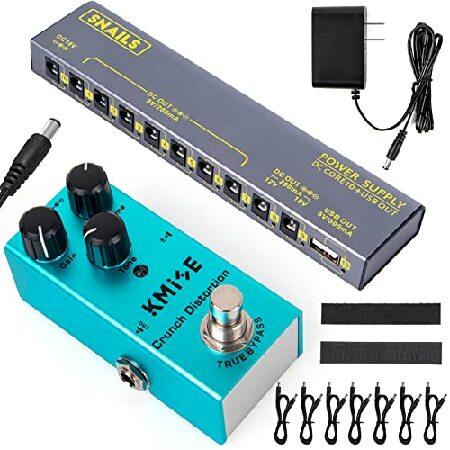 Lotmusic Crunch Distortion Electric Guitar Effects Pedal   Guitar Pedal Power Supply with 10 DC Isolated Outputs