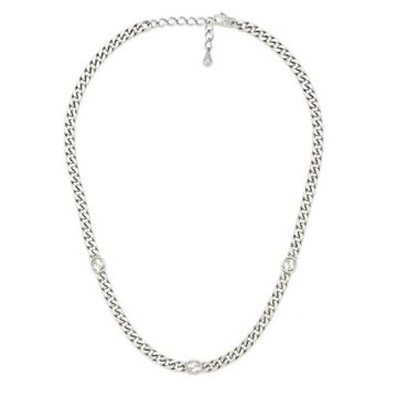 GUCCI 古馳 INTERLOCKING G項鍊 925銀