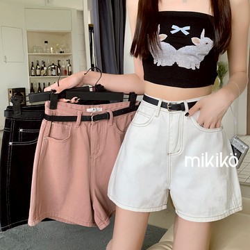 8.8｜1件不留｜330降210｜明線高腰A字牛仔短褲【B10242】無彈性 AY 闊腿短褲 A字版型 休閒短褲 A字短