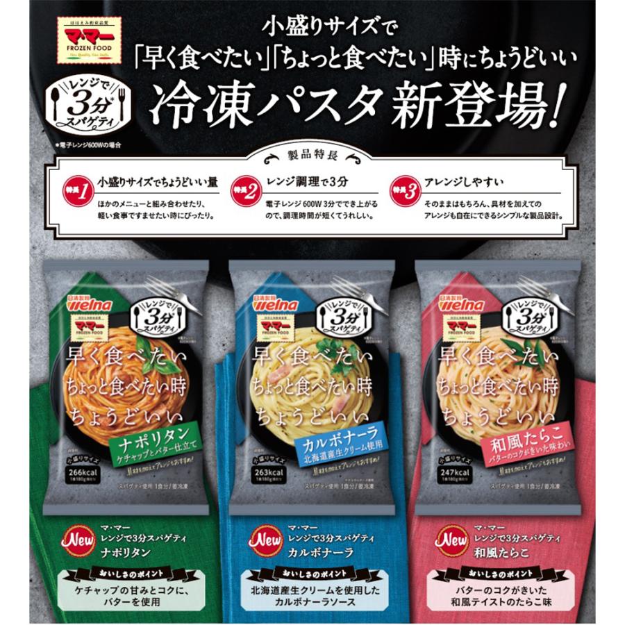 冷凍食品 マ・マー　レンジで3分スパゲティ　ナポリタン 180g×14個