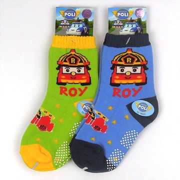 POLI波力 羅伊止滑童襪 PL-S2203B 臺灣正版授權【DK大王】