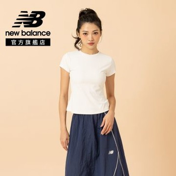 【New Balance】吸濕排汗短袖上衣_女性_白色_WT53125SST