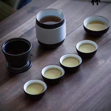 快客杯一壺四杯便攜式旅行功夫茶具套裝陶瓷戶外泡茶壺茶杯