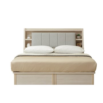 直人木業-COCO田園奶油風收納側兩抽床組-標準雙人5尺