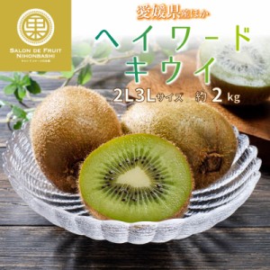 [予約 11月10日-12月31日の納品]   ヘイワードキウイ 約2kg 2l3Lサイズ 愛媛県産 他 果物専用箱