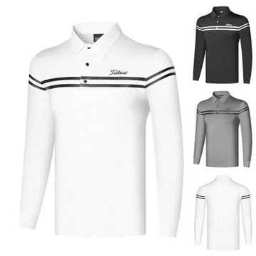 春季新款高爾夫球衣服男golf服裝透氣速干排汗戶外運動球衣Polo衫