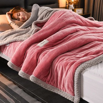 加厚冬季蓋毯 保暖抗寒珊瑚絨毛毯 午睡毯 辦公室宿舍單人小毯子 沙發毯 法蘭絨被子 吸濕透氣