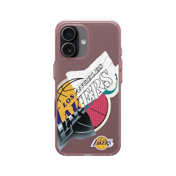 iPhone 17 Clear (相機按鈕) 晶醺玫 - NBA - 拼接系列-洛杉磯湖人 L.A. Lakers - Style Mix