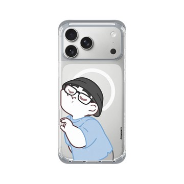 iPhone 17 Pro Max ClearX (MagSafe 兼容) 霜透灰 - 於是日常了 - 高調閃光彈－比心NIO