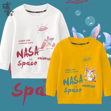 仙子伊布精靈寶可夢聯名口袋妖怪圓領衛衣男女兒童裝學生套頭長袖