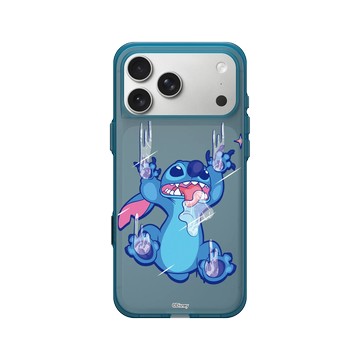 iPhone 17 Pro Max Clear (相機按鈕) 夜幕藍 - 迪士尼-史迪奇 Disney Stitch - 搞怪系列-怪可愛
