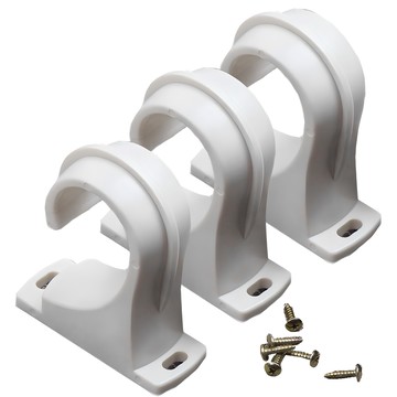 35mm 窗簾桿支架  象牙白  3個