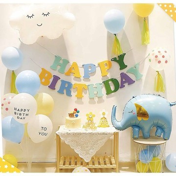 氣球組 氣球佈置 生日佈置 生日佈置套組 生日氣球佈置 生日氣球 氣球佈置 週歲佈置 周歲佈置 收涎佈置 1HBD030