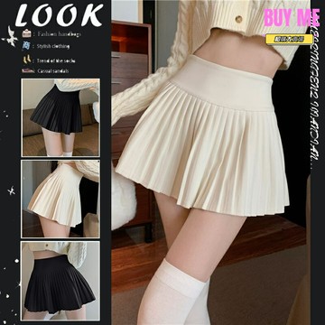 【防走光顯瘦】JK百褶裙 半身裙 短裙 A字裙 裙褲 高腰裙 學院風設計 裙褲一體 安全不走光 春夏新款 學生日常穿搭
