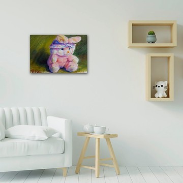 【客製化禮物】兔兔玩偶-陳武西藝術微噴數位版畫