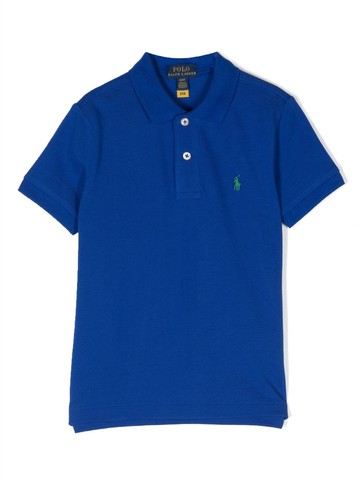 Ralph Lauren Kids - logo-embroidered polo shirt - kids - Cotton - 4T - Blue
