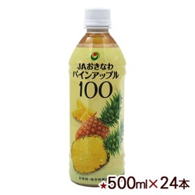 パインアップル100　500ml×24本　 /沖縄県産パインジュース 果汁100％ JAおきなわ