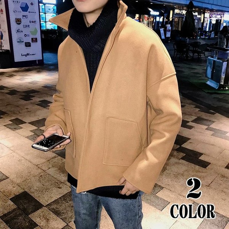 ジャケット アウター 大きめ ゆったり 無地 シンプル 大きめポケット 秋冬服 通勤 外出 カジュアル メンズ 防寒 おしゃれ 通販 Lineポイント最大0 5 Get Lineショッピング