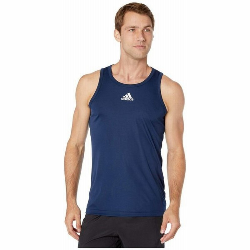 残り１点 サイズ L アディダス Adidas Beach メンズ トップス タンクトップ Adidas Heathered 3g Tank Collegiate Navy 通販 Lineポイント最大get Lineショッピング