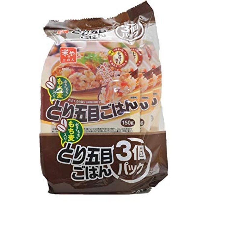 もち麦入りとり五目ごはん 3個パック（150g3） 8袋