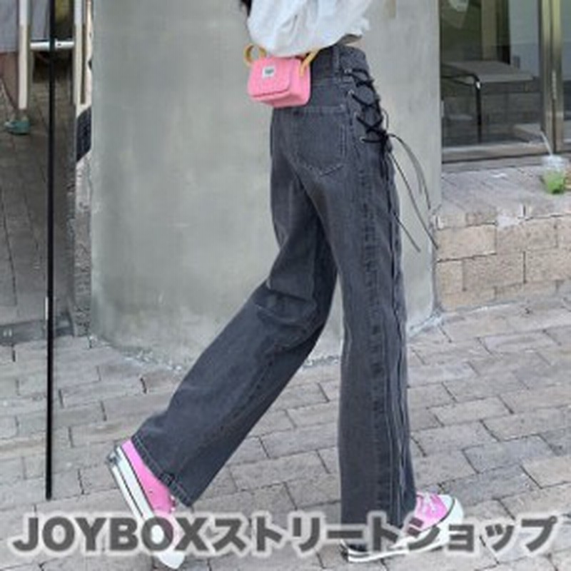 編み上げ デニム パンツ ジーンズ 韓国 ストリート ダンス 衣装 オルチャン Hiphop 可愛い K Pop V系 地雷 原宿 レースアップ ボトムス 通販 Lineポイント最大10 0 Get Lineショッピング