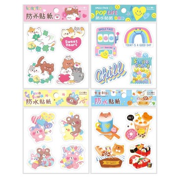四季SEASON 透明防水貼紙-LY/PL/FF/食刻