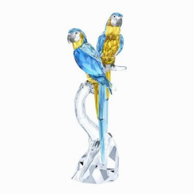 スワロフスキー Swarovski 置物 フィギュア 鳥 コンゴウインコ 5301566 ...