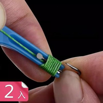 【荷生活】簡單實用快速綁鉤釣魚脫鉤器 多功能打結綁鉤360度盲捅取鉤器-2入組