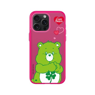 iPhone 15 Pro Max Clear 粉漾桃 - Care Bears - Good Luck Bear