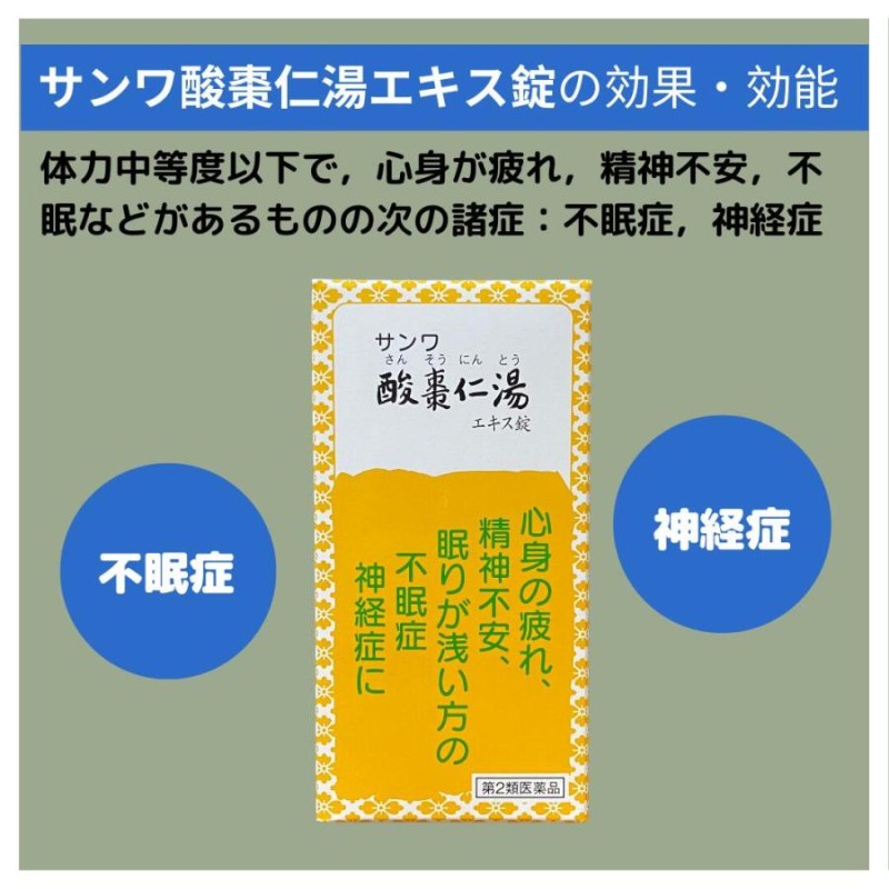 サンワ酸棗仁湯エキス錠 270錠 X 4個セット 三和生薬 漢方 心身が疲れ