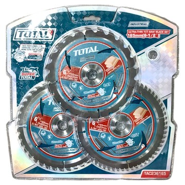 Total 超薄片TCT木工鋸片套裝 165mm  TAC236165  1組
