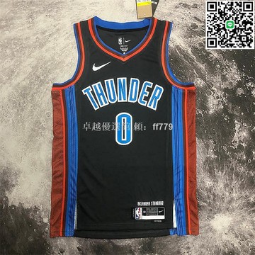 【卓越優選館】NBA雷霆隊城市版球衣 23賽季 威少0號 喬治13號 亞歷山大2號 籃球運動服 透氣舒適 球迷必備 潮流穿搭