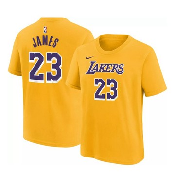 NBA Nike 湖人隊 詹姆斯 LeBron James #23 青年版 Youth 速乾 短袖 T-Shirt